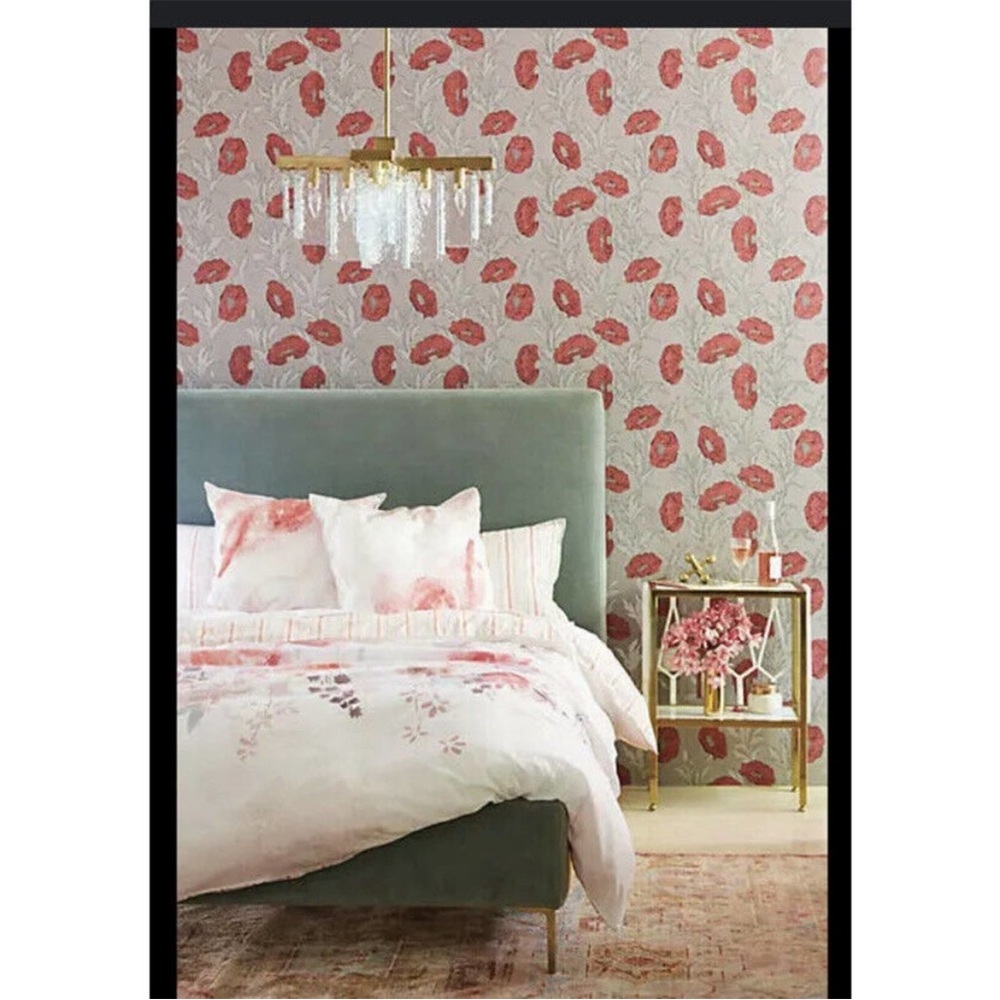 Anthropologie Lelie Queen Size Duvet Cover Floral New In Package